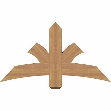Ekena Millwork Davenport Timber Gable Bracket, Western Red Cedar, 48"W x 26"H x 5 1/2"D x 5 1/2"F, 13/12 Pitch GBW048X26X0606DAV00SWR